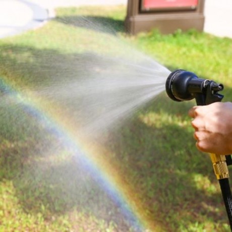 GARDEN EXPANDABLE MAGIC WATER HOSE 25 / 50 / 75 / 100FT (RED)