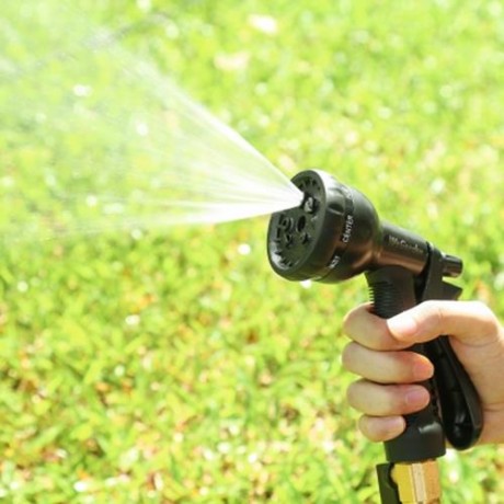 GARDEN EXPANDABLE MAGIC WATER HOSE 25 / 50 / 75 / 100FT (RED)