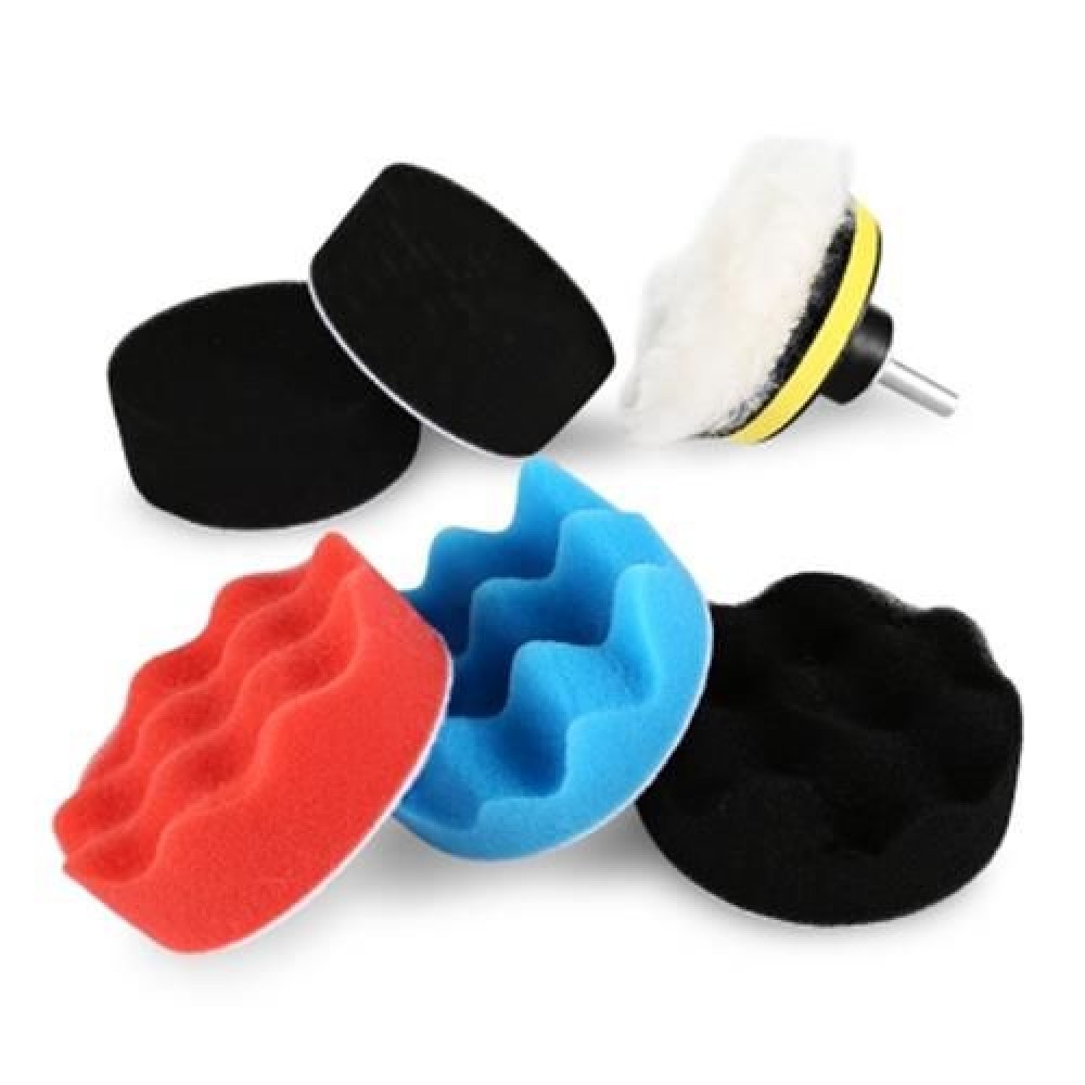 7PCS WAXED AND POLISHED SPONGE SUIT FOR CAR (MULTI)