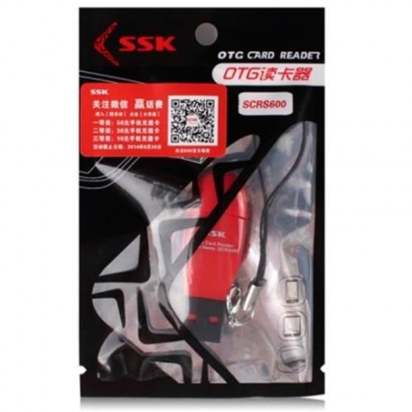 SSK SCRS600 PORTABLE OTG USB AND MICRO USB PLUG TF CARD READER U DISK SUPPORT SMARTPHONE C