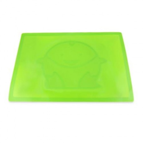SILICONE BABY INFANT FOOD PLACEMAT PLATE DISH BOWL (GREEN)