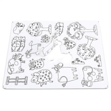 3D DRAWING PUZZLE FARM BUILDING BLOCKS EDUCATIONAL TOY (COLORFUL)