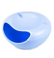 DOUBLE-DECK SNACK STORAGE BOX MELON SEEDS CONTAINER (BLUE)