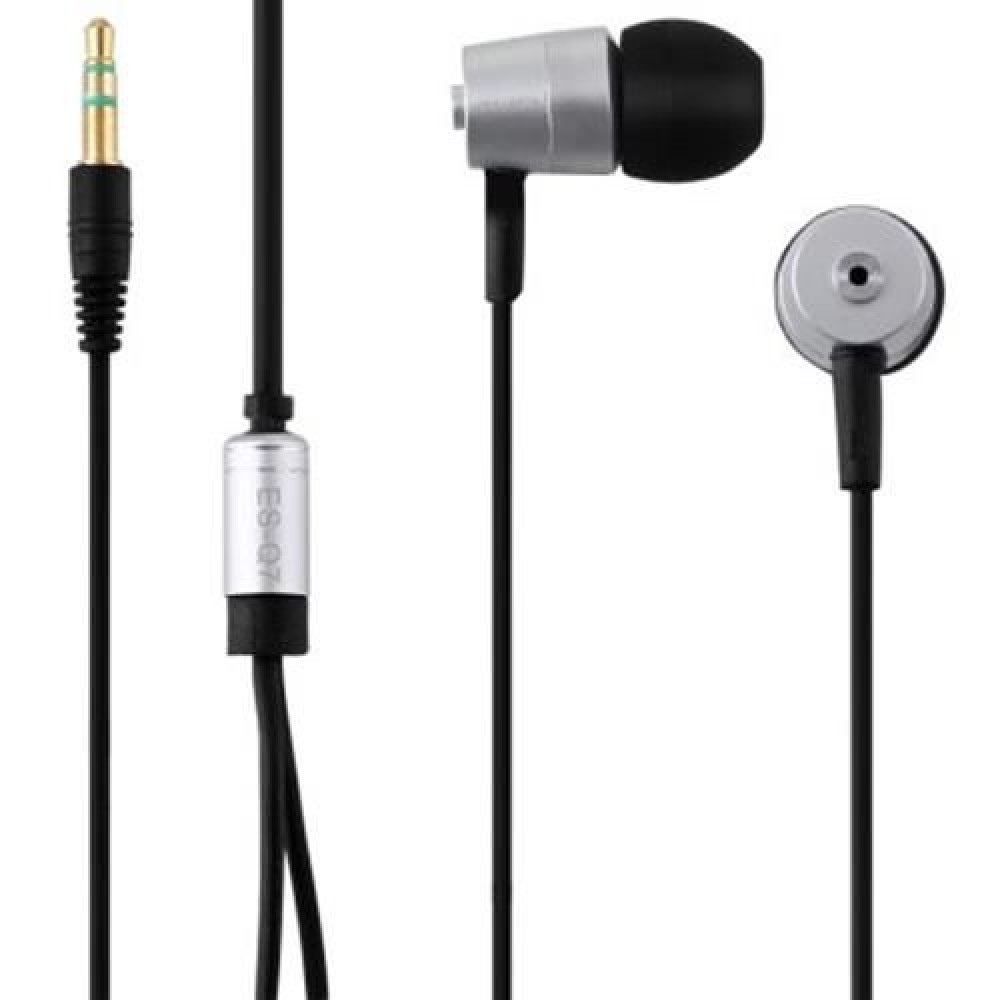 AWEI ESQ7 1.2M CABLE LENGTH IN-EAR EARPHONE FOR MOBILE PHONE TABLET PC (SILVER)