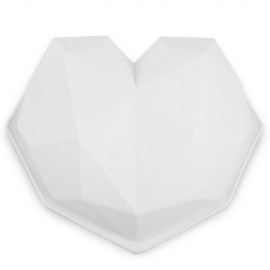 DIY LOVE FORM SILICONE MOUSSE CAKE MOLD (WHITE)
