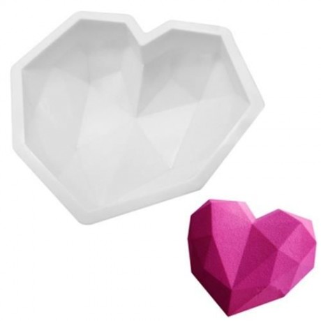 DIY LOVE FORM SILICONE MOUSSE CAKE MOLD (WHITE)
