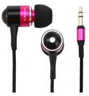 AWEI ESQ3 1.2M CABLE LENGTH IN-EAR EARPHONE FOR MOBILE PHONE TABLET PC (PINK)