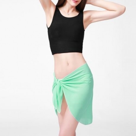 BIKINI SARONG WRAP BEACH SCARF (LIGHT GREEN)