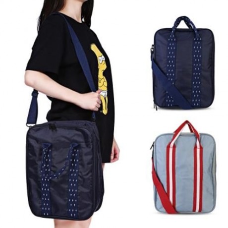 TOP HANDLE NYLON TRAVEL STORAGE BAG (FROST)