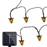 SOLAR POWERED WATERPROOF 20 LEDS XMAS TREE STRING LAMP (WARM WHITE LIGHT)