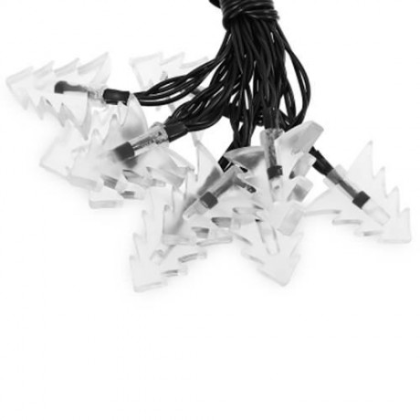 SOLAR POWERED WATERPROOF 20 LEDS XMAS TREE STRING LAMP (WARM WHITE LIGHT)