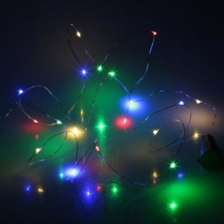 20 LEDS CORK SHAPE 2M WINE BOTTLE COPPER WIRE LIGHT STRING (BROWN)