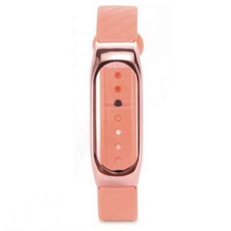 WRISTBAND FOR XIAOMI MI BAND 2 ZINC ALLOY   TPE MATERIAL (ORANGE)