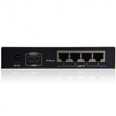 LKV374 HDMI EXTENDER OVER CAT5E / 6 TRANSMITTER AND RECEIVER KIT WITH 4 LAN PORTS ( AC 100