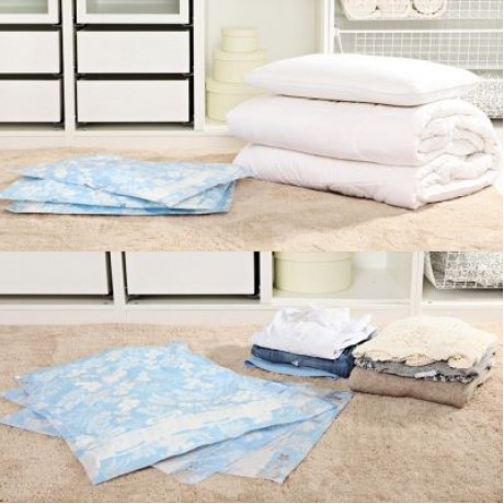 Moisture-proof Vacuum Storage Bag 12 Wire Space Saver (FLORAL)