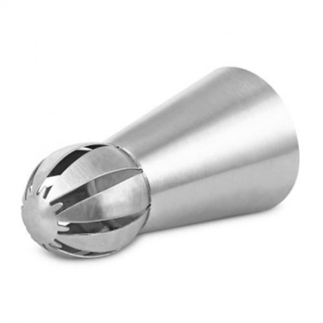 BAKING TOOL STAINLESS STEEL CAKE PIPING MOUTH (SILVER)