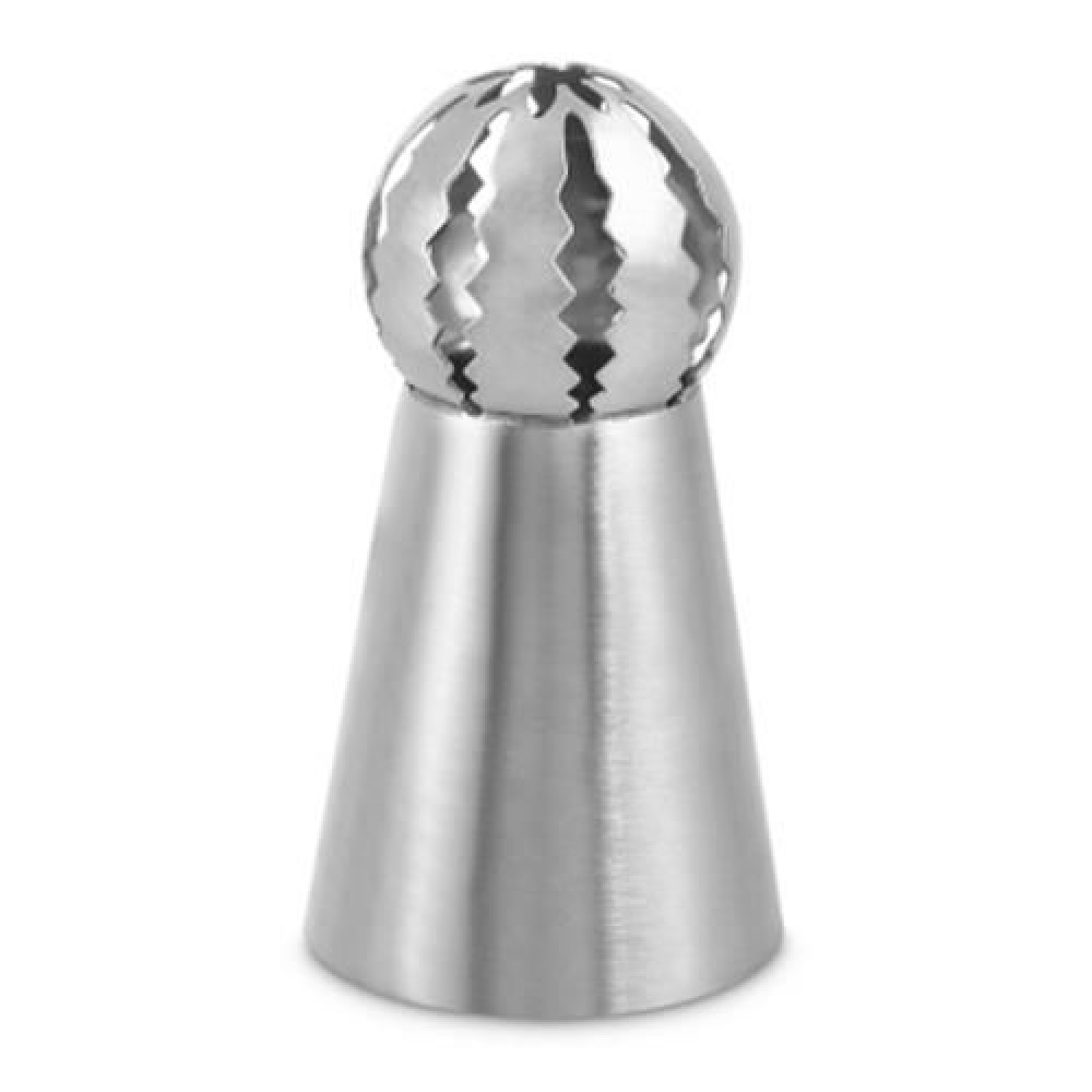 BAKING TOOL STAINLESS STEEL CAKE PIPING MOUTH (SILVER)