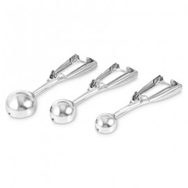 Non-magnetic Stainless Steel Ice Cream Fruit Scoop (SILVER)