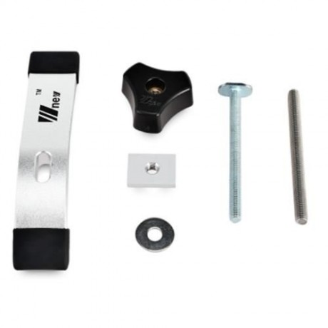 METAL HOLD DOWN CLAMP SET PRESS PLATEN WOODWORKING TOOL (SILVER AND BLACK)