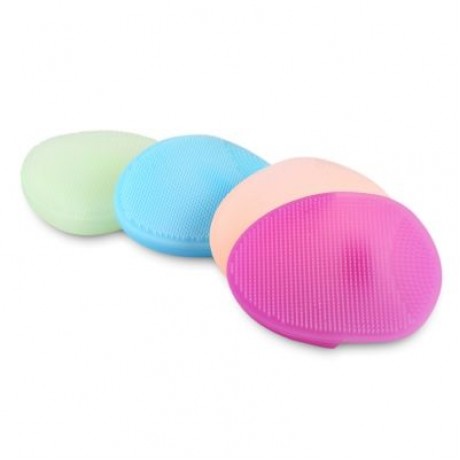 Silicone Soft Skin Care Facial Cleansing Brush (ORANGE YELLOW)
