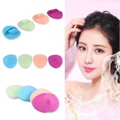 Silicone Soft Skin Care Facial Cleansing Brush (ORANGE YELLOW)