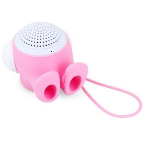 BLUETOOTH 3.0 SPEAKER WITH MIC VOLUME CONTROL HANDSFREE CALL FUNCTION (PINK)