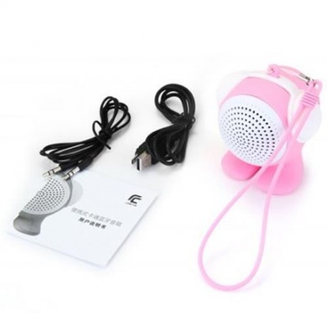 BLUETOOTH 3.0 SPEAKER WITH MIC VOLUME CONTROL HANDSFREE CALL FUNCTION (PINK)