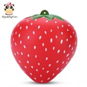 SQUISHYFUN PU SLOW RISING SIMULATE STRAWBERRY FRAGRANT TOY (RED)