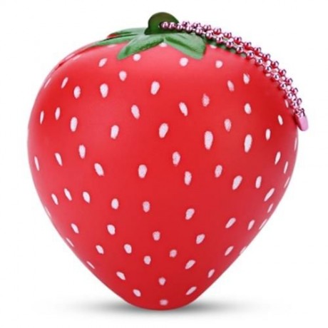 SQUISHYFUN PU SLOW RISING SIMULATE STRAWBERRY FRAGRANT TOY (RED)