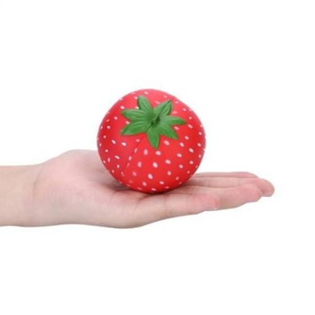 SQUISHYFUN PU SLOW RISING SIMULATE STRAWBERRY FRAGRANT TOY (RED)