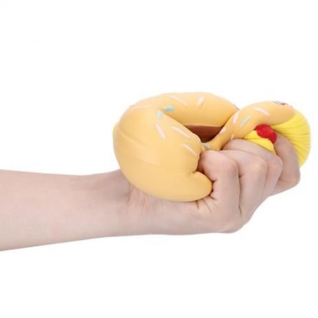 SQUISHYFUN PU SLOW RISING SIMULATE FUNNY DONUT TOY (COLORMIX)