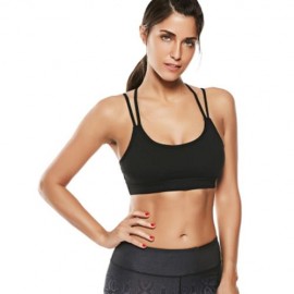 STRAPPY WORKOUT PADDED BRA (BLACK)