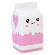 SQUISHY PU SLOW RISING SIMULATE CUTE EMOJI MILK BOX BREAD TOY (COLORMIX)