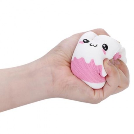 SQUISHY PU SLOW RISING SIMULATE CUTE EMOJI MILK BOX BREAD TOY (COLORMIX)