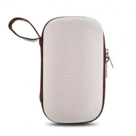 TRAVEL HIKING TEA FILTER GLASS BOTTLE SET WITH PORTABLE BAG (SILVER AND RED)