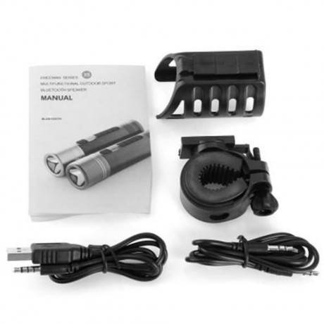 FREEMAN X6 MULTI-PURPOSE BLUETOOTH V2.1 EDR SPEAKER BATTERY CHARGER CREE XPE-R3 LED FLASHL