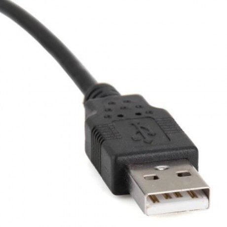 U2-020 2M USB2.0 MALE TO FEMALE EXTENSION CABLE WITH PANEL MOUNT SCREW (BLACK)