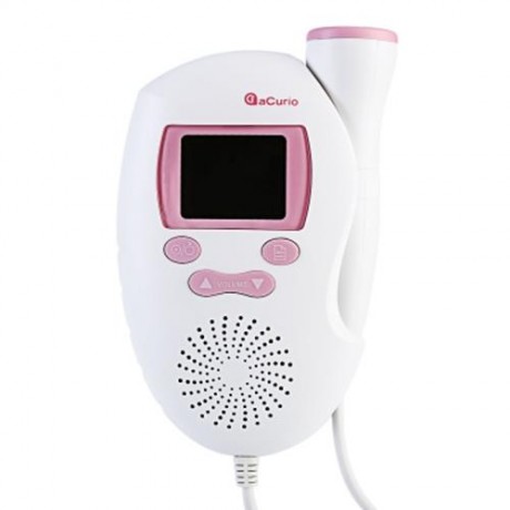 ACURIO AF - 703 PRENATAL HEART MONITOR ULTRASONIC FETAL DOPPLER (PINK)