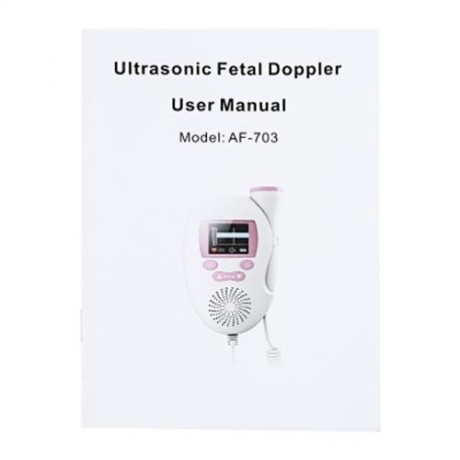 ACURIO AF - 703 PRENATAL HEART MONITOR ULTRASONIC FETAL DOPPLER (PINK)