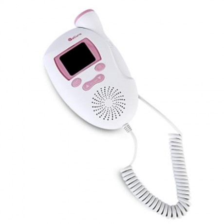 ACURIO AF - 703 PRENATAL HEART MONITOR ULTRASONIC FETAL DOPPLER (PINK)
