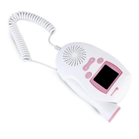 ACURIO AF - 703 PRENATAL HEART MONITOR ULTRASONIC FETAL DOPPLER (PINK)