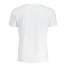 FLOWERS AND SKULL PRINTED SHORT SLEEVE T-SHIRT (WHITE)