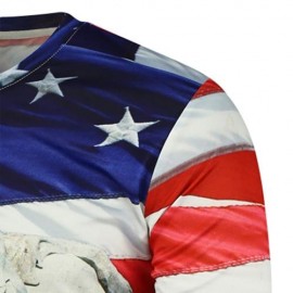 MOUNT RUSHMORE PRINTED AMERICAN FLAG TEE (COLORMIX)