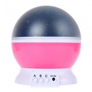 3 Modes LED Rotating Projection Lamp (PINK)