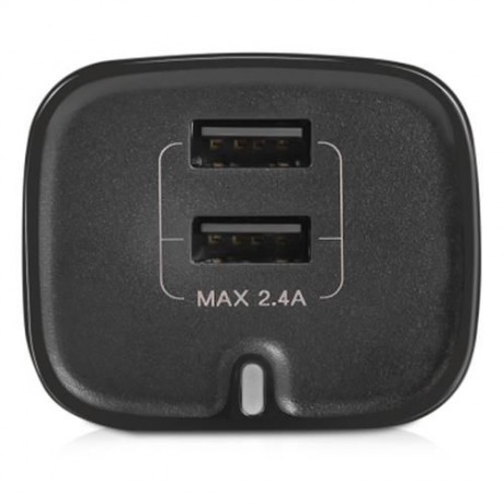 BASEUS FUNZI DUAL USB 2.4A SMART TRAVEL CHARGER UK PLUG (BLACK)