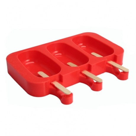 DIY Silicone Ice Cream Mold Dessert Tool (RED)