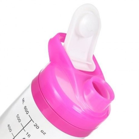 PORTABLE SHAKER BOTTLE AUTOMATIC MIXING CUP (PINK)