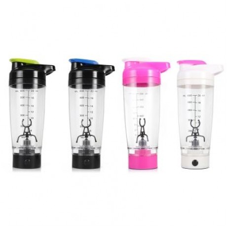 Portable Shaker Bottle Automatic Mixing Cup 600ml (PINK)