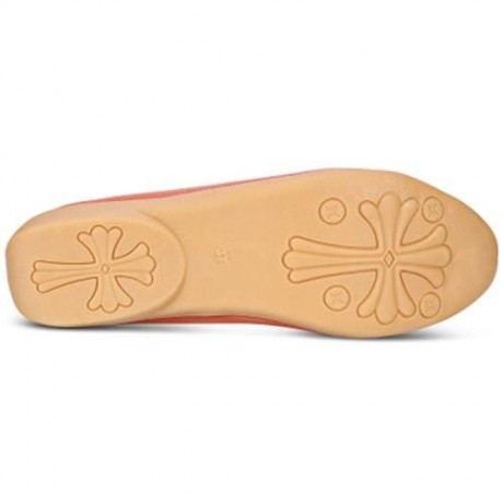 TRENDY POINTED TOE LACE-UP LEATHER WOMEN FLAT SHOES (ORANGE)