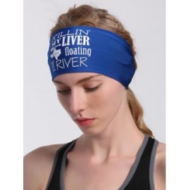 LETTERS PATTERN RUNNING HIP HOP HEADBAND (BLUE)